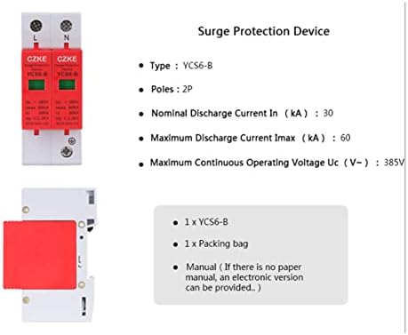 Ezzon YCS6 Series AC SPD 2P 385V מגן מגן על מגן מגן על מכשיר מעצר מתח נמוך מתח נמוך