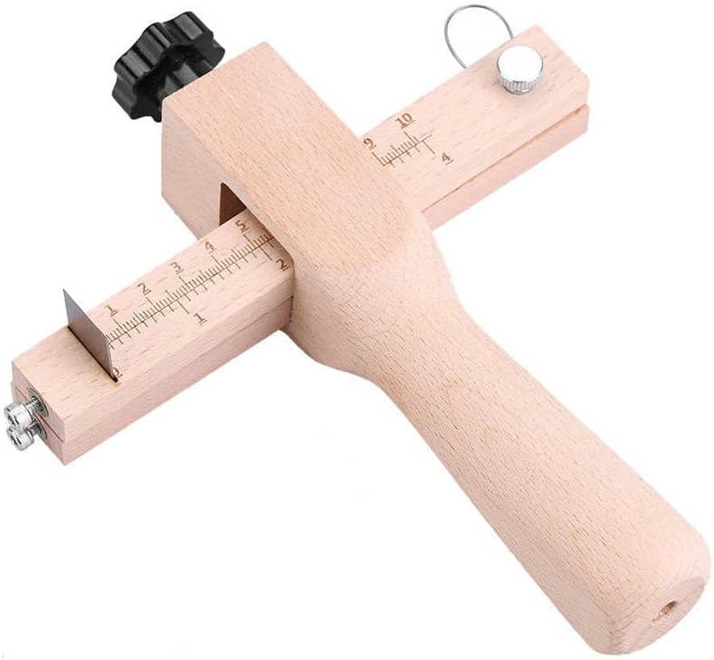 רצועת עץ מתכווננת וחותך רצועה DIY Craft Craft Cutter Strap Strap Strap Cutter Cutter עם 5 להבים
