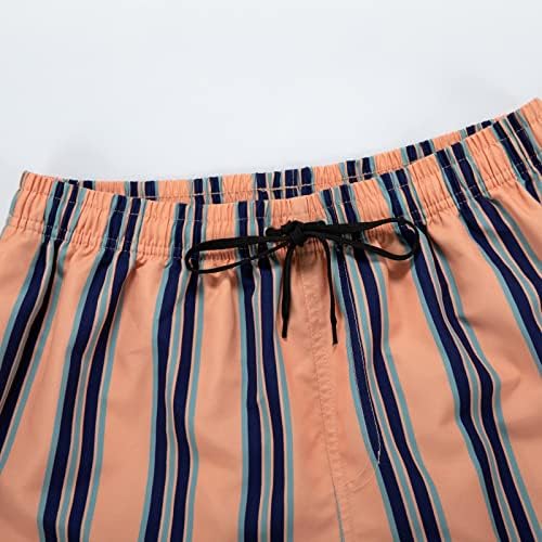 Miashui Mens לוח שחייה שחייה מכנסי חוף מכנסי כושר מזדמנים כיסי קיץ מודפסים מכנסיים קצרים של פיתוח גוף