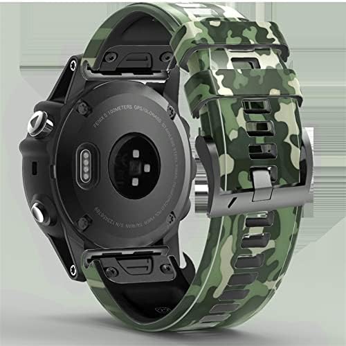 DFAMIN 22 ממ 26 ממ רצועת שעון חכמה עבור Garmin Fenix ​​7 7x 5 6 5x 6x Pro Epix 3HR הדפסת צמיד Band Smartwatch