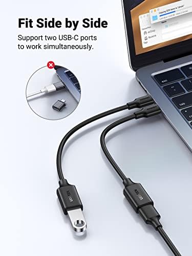 UGREEN USB C ל- USB 3.1 מתאם, USB C מתאם גברים ל- USB מתאם זכר, סוג C מתאם C כבל OTG תואם ל- MacBook Pro 2022,