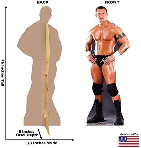 אנשי קרטון רנדי אורטון גודל חיים סטנדאפ מגזרת קרטון - WWE