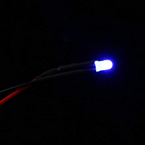 נוריות LED מראש, 50 pcs 3/5/10 ממ קווי קווי DC12V דיודות LED מפוזרות צבעוניות מרובות צבעים אור 3/5/10