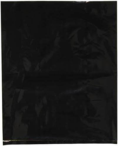 Bauxko 8 x 10 שקיות פולי שטוחות, שחור, 25 חבילה