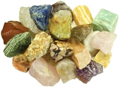 חומרי פנטזיה: קילו 1 של תערובת אבן ברזילאית מחוספסת בתפזורת - גבישים טבעיים גולמיים וסלעים לטיפוח,