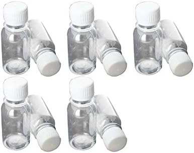 Bettomshin 10 יחידות 60 מל PE בקבוקי פלסטיק, דגימת מעבדה קטנה במעבדה מדגם איטום מיכל אחסון לבן W חוסן