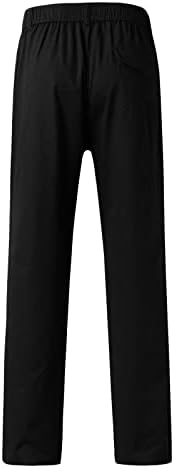 מיאשוי חמוד גברים של כותנה בתוספת גודל כיס תחרה עד מוצק מכנסיים מכנסיים כולל חם נוח