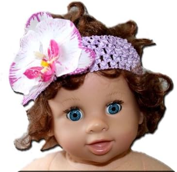 לבנדר סחלב תכשיט גרברה דייזי פרח סרוגה בגימור גרבר עבור בנות / ילד / תינוק פעוט הלבשה ראש שיער להקת