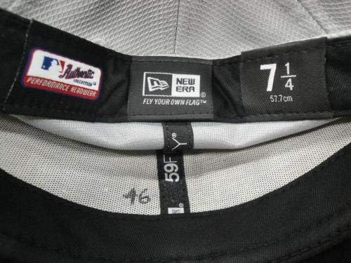 46 2014 משחק דודג'רס של לוס אנג'לס משומש/צוות שהונפק כובע בייסבול כובע בגודל 7 1/4 - משחק כובעי MLB