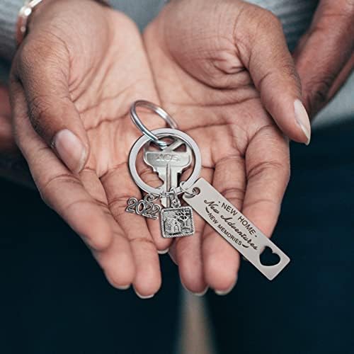 סוימיס בית תפאורה מתכת מפתח טבעת חדש בית מחזיק מפתחות חדש בעל הבית מחזיק מפתחות נע ב מפתח שרשרת