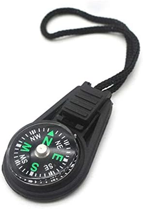 ערכת הישרדות SDGH Mini Compass עם מחזיק מפתחות לטיולי קמפינג חיצוניים אידיאלי להכנת כיס