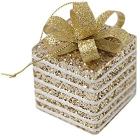 קופסת קישוט לחג המולד קופסת מתנה לקצף עץ חג המולד אביזרי קישוט פסחא זר עם אורות