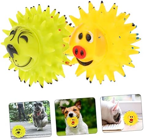כדורי טניס כלבים של ipetboom 2 יחידים משחקים מעניינים משחקים בינוניים שיניים שיניים חובה כלב צעצועים