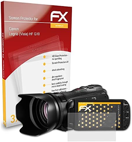 מגן מסך אטפולקס התואם לסרט הגנת המסך של Canon Legria HF G10, סרט מגן FX אנטי-רפלקטיבי וסופג זעזועים