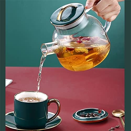 כוס התה של HDRZR זכוכית קומקום קומקום אירופאי כוס קפה נורדי קרמיקה וכלי צלוחית סט אחר הצהריים