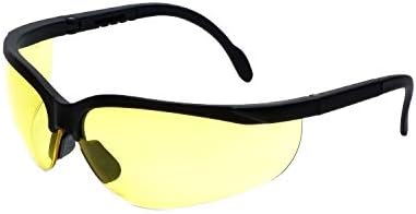 Ledwholesalers הגנה על משקפי בטיחות מתכווננים עם גוון צהוב, 7821