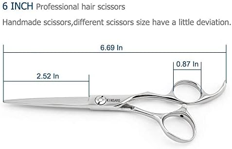 מספריים חיתוך שיער בגודל 6 אינץ 'ומספריים דליל שיער קבעו מספריים מקצועיים