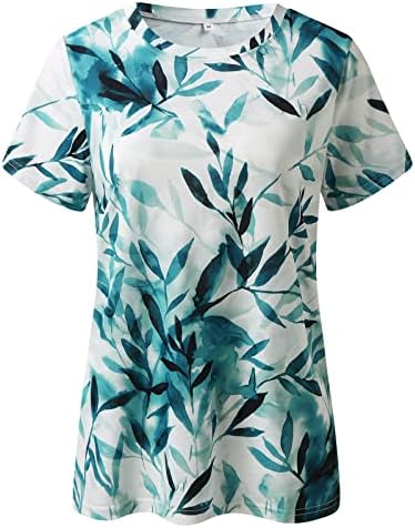 כיכר צוואר לנשימה חולצות לנשים ארוך שרוול קיץ בתוספת גודל טרנדי מקרית חולצות מודפס בציר