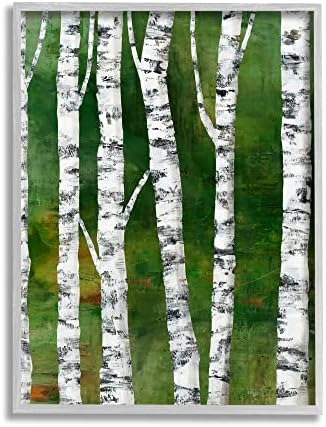 תעשיות סטופל עצי ליבנה עצי נביחה קולקזים רקע יער ירוק, תכנון מאת רות מנסטיין