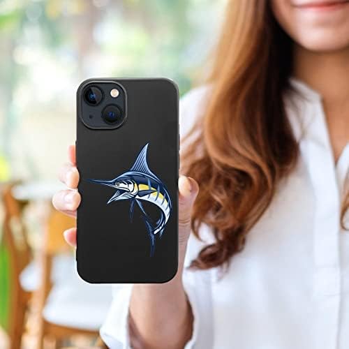 מארז טלפון דגים של מרלין כיסוי מגן על אופנה חמוד מכסה סיליקון רך TPU תואם לאייפון 13 iPhone13