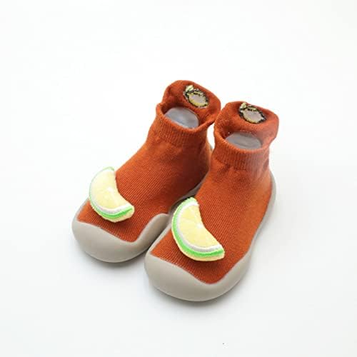 תינוק רקום פירות בית כפכפים קריקטורה חם בית נעלי בית תינוקות מרופד חורף מקורה פעוט ג ' ינס נעליים