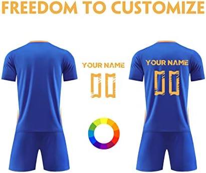 גופיית כדורגל בהתאמה אישית לנבחרת הלאומית עם שמך ומספר חולצות כדורגל ומכנסיים קצרים לא רשמיים