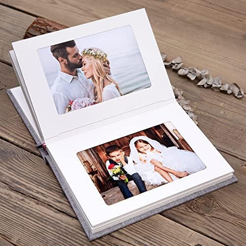 אלבום תמונות קטן 4x6 קטן עם שטח כתיבה מחזיק 20 תמונות אידיאליות לחתונה-אלבום ואלבום תמונות לתינוקות