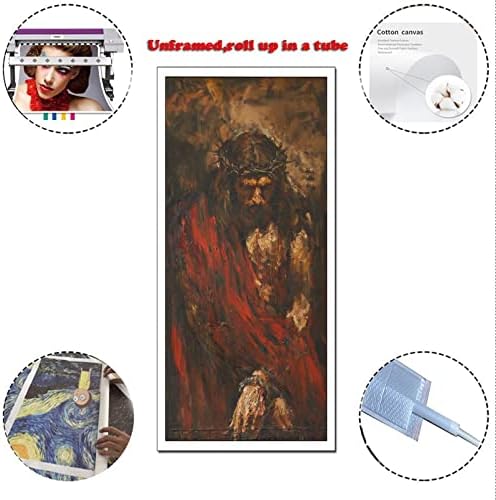 EFC התשוקה של ישו ישו בד אמנות פוסטר ואמנות קיר תמונה מודרנית כרזות עיצוב חדר שינה מודרני 08x16