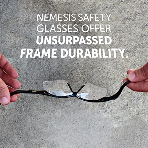 Kleenguard v60 nemesis vision תיקון משקפי בטיחות 28630 קוראים ברורים עם +3.0 דיופטר מסגרת שחורה, 6 זוגות/מקרה