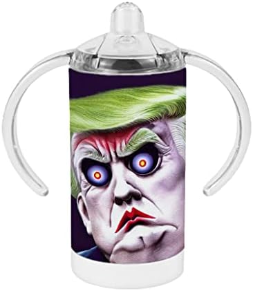 טראמפ כמו ליצן כוס קש - אמנות הדפסת תינוק כוס קש-דונלד טראמפ כוס קש