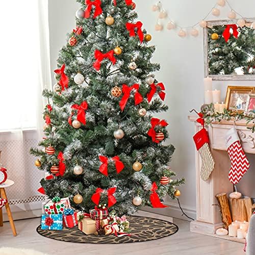 visesunny עץ חג המולד מחצלת קפה שעועית עץ עץ מחצלת מגן רצפה סופג עץ עץ מחצלת מגש להגנה על רצפה סתיו