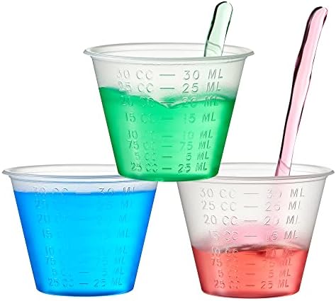 רפואה כוסות - חד פעמי בוגר רפואי כיתה פלסטיק מדידת כוסות