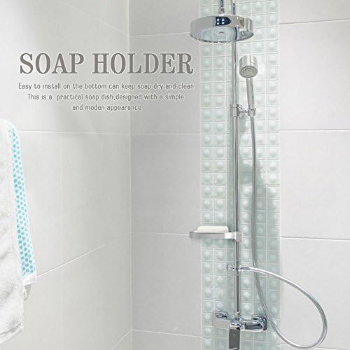 מחזיק סבון סבון FDIT כוס סבון מתכוונן מוט מוט מוט לחדר אמבטיה ומטבח סט ABS של 3