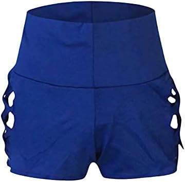 אימון Xiaobu מכנסיים קצרים מותניים גבוהים המותניים המותניים עם חותלות אולטרה-קצרות אולטרה-קצרות