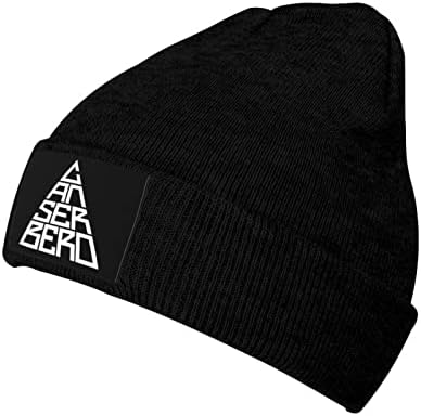 קאנסרברו לוגו לסרוג כובע חורף קיץ חם גולגולת כובע עבור נשים וגברים כפת כובע שחור