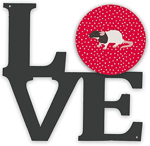 אוצרות קרולין5459וואלב דמבו עכברוש אהבה מתכת קיר יצירות אמנות אהבה, אדום,