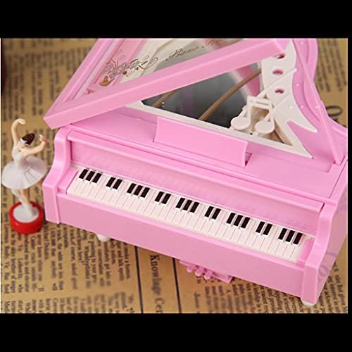 HMGGDD פסנתר רומנטי דוגמנית מוסיקה קופסא בלרינה קופסאות מוזיקליות בית קישוט בית מתנה לחתונה יום