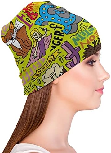 אנשים ובעלי חיים באייקוטואן מצייר כובעי כפה להדפיס לגברים נשים עם עיצובים כובע גולגולת