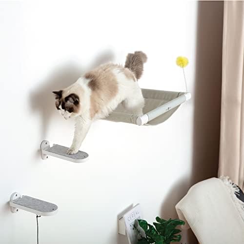 סווד.חיות מחמד חתול קיר צעדים, חתול טיפוס מדרגות עם להחלפה הרגיש כרית, חתול טיפוס מדפים עבור קיר רכוב