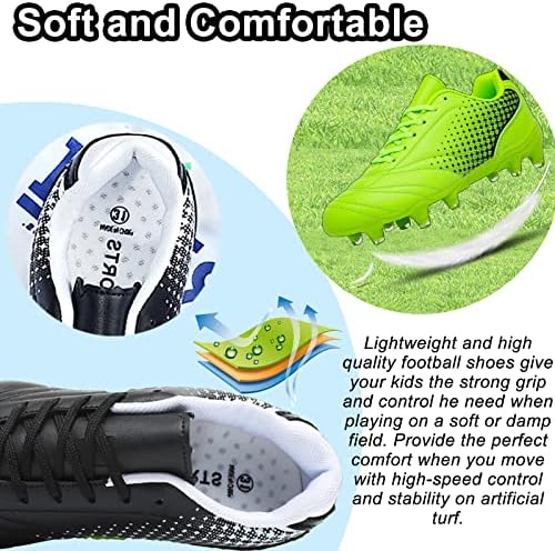 נעלי כדורגל של ליזרה לבנים בנות כדורגל סוליות בנים בנים ילדים אתלטי נעלי כדורגל חיצוניות חיצוניות כדורגל