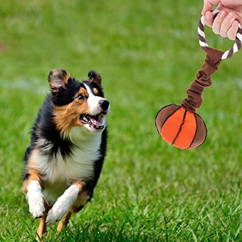 Gadpiparty גורי צעצועים בקיעת שיניים כלב משיכה צעצוע כלב נושך צעצועים לעיסה חריקת כדורסל גור כלבלב