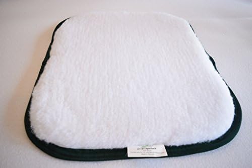 מיטת וטרינר יוקרתית לבנה עם גימור ירוק כהה. מיוצר בארצות הברית, גודל 24 עד 20