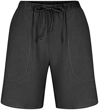 Wenkomg1 מכנסי פשתן כותנה לגברים, מכנסי חוף נושמים קלים משקל נושם קיץ מודפס מכנסיים קצרים מזדמנים PJ