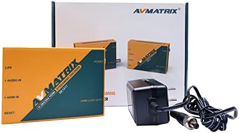 Avmatrix SE1217 H.265/264 IPTV HDMI מקודד וידאו RTSP, RTP, RTMPS, RTMP, HTTP, UDP, SRT, UNICAST ו-