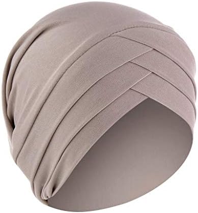 כובעי כובעים לנשים בימס חם לעטוף כובע מוצק מוסלמי כובע צעיף חורף נשים סתיו כובע מלתחה מינימאלית
