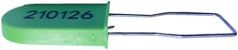 מנעולי תיל מפלסטיק חותמות אבטחה נעילה חד פעמית למנעול ממוספר ירוק