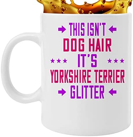 קפה ספל זה לא כלב שיער זה של יורקשייר טרייר כלב מצחיק קלאסי מתנה מצחיק 873459