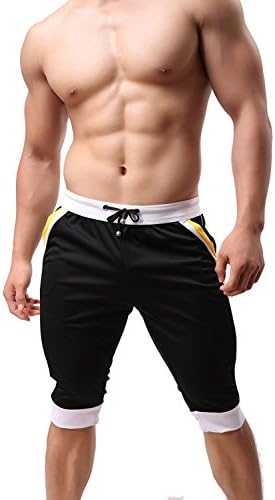 מכנסי ספורט לגברים מכנסיים בינוניים מזדמנים המריצים מכנסי ניילון