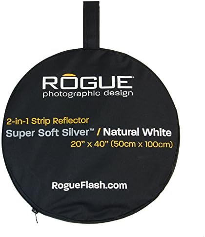 Rogue 2-in-1 רפלקטור מתקפל-סופר רך כסף / לבן טבעי 20x40