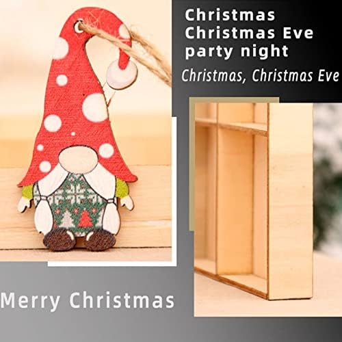 קישוטים לחג המולד חבילת דלת של 12 קישוטי סנטה תליון קישוט עץ חג המולד תליון 3 PVC גבוה עץ חג